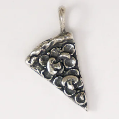 Microsculptures 1500P Pizza Slice Silver Pendant - Discontinued