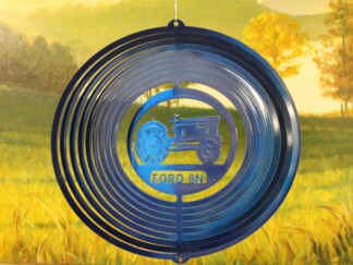 Dakota Steel Art 03352 12" Blue Tractor 8N Wind Spinner - Blue Starlight