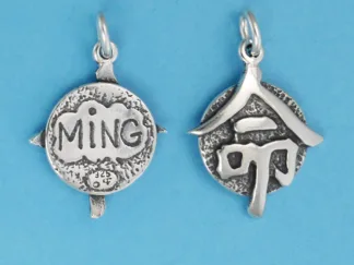 Microsculptures 1000 Ming Kanji Silver Charm