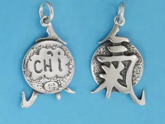 Microsculptures 1002 Chi Kanji Silver Charm