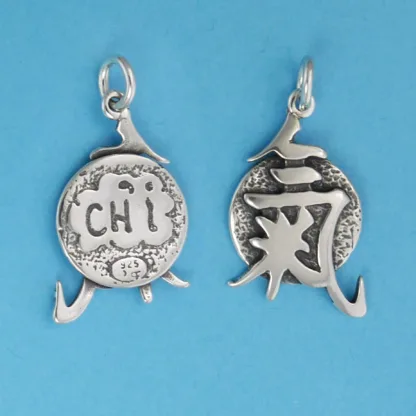 Microsculptures 1002 Chi Kanji Silver Charm