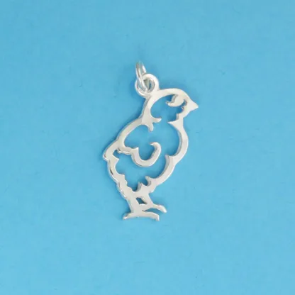 Microsculptures 1306 Chick Silver Charm-Small