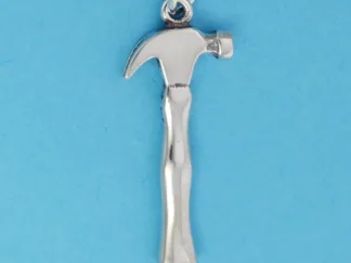 Microsculptures 1389 Claw Hammer Silver Charm-Large