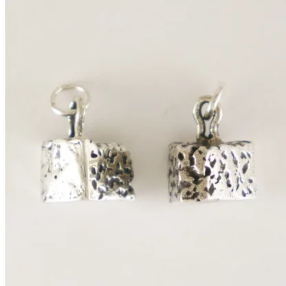 Microsculptures 1456 Blue Cheese Silver Charm
