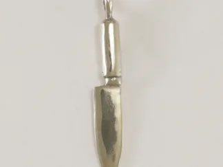 Microsculptures 1503 Knife Silver Pendant