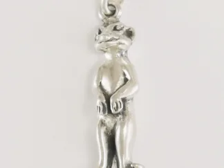 Microsculptures 1527 Meerkat Silver Charm
