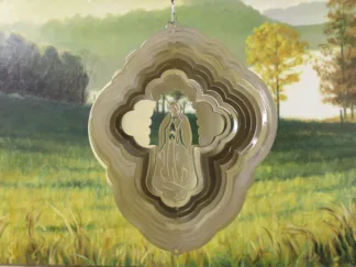 Dakota Steel Art 15603 12" Guadalupe Wind Spinner - Brass