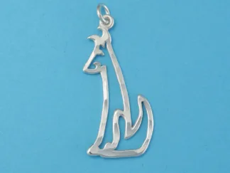 Microsculptures 0017 Dog Silver Charm