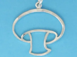 Microsculptures 0028 Mushroom Silver Charm