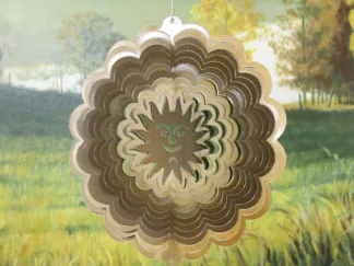 Dakota Steel Art 31555 12" Sun Wind Spinner - Copper Starlight