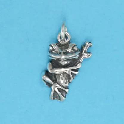 Microsculptures 0352 Tree Frog Silver Charm