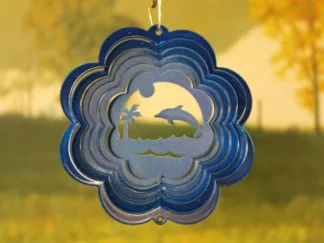 Dakota Steel Art 50852 4" Mini Dolphin" Blue Starlight (Scalloped)