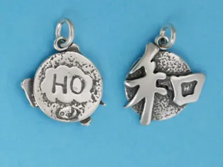 Microsculptures 0998 Ho Kanji Silver Charm