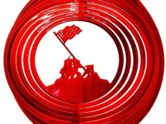 DSA 18061 12" Iwo Jima Wind Spinner-Red Starlight