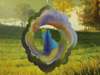 Dakota Steel Art 27335 12" Praying Hands Wind Spinner - Swirl Printed