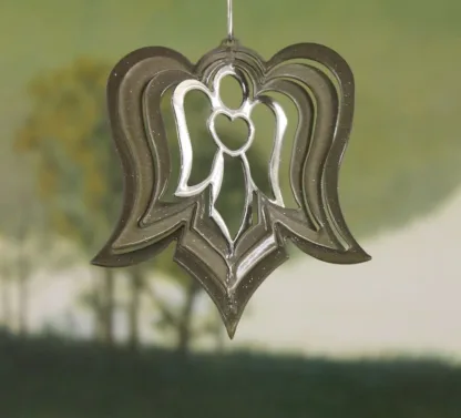 DSA 67153 3" Itsy Bitsy Angel Wind Spinner-Brass Starlight