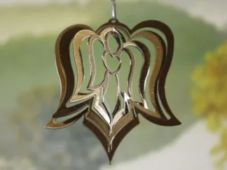 DSA 67155 3" Itsy Bitsy Angel Wind Spinner-Copper Starlight