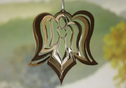 DSA 67155 3" Itsy Bitsy Angel Wind Spinner-Copper Starlight