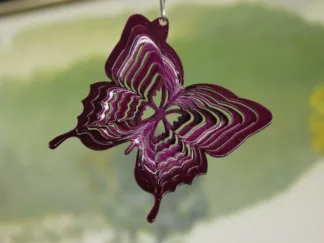 DSA 67460 3" Itsy Bitsy Butterfly Wind Spinner-Raspberry Starlight