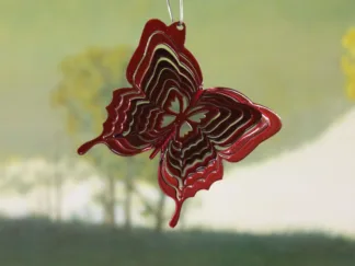 DSA 67461 3" Itsy Bitsy Butterfly Wind Spinner-Red Starlight