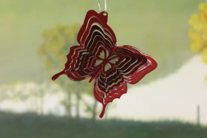 DSA 67461 3" Itsy Bitsy Butterfly Wind Spinner-Red Starlight