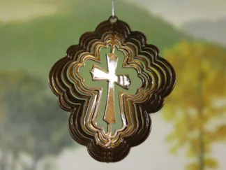 DSA 67755 3" Itsy Bitsy Cross Wind Spinner-Copper Starlight