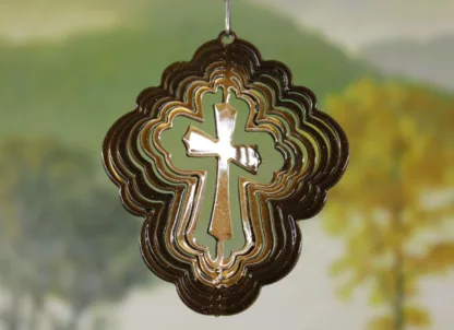 DSA 67755 3" Itsy Bitsy Cross Wind Spinner-Copper Starlight