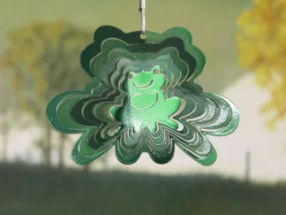 DSA 67956 3" Itsy Bitsy Frog Wind Spinner-Green Starlight