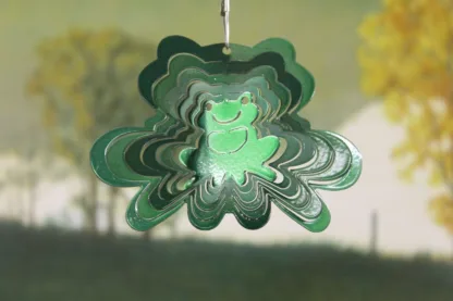 DSA 67956 3" Itsy Bitsy Frog Wind Spinner-Green Starlight