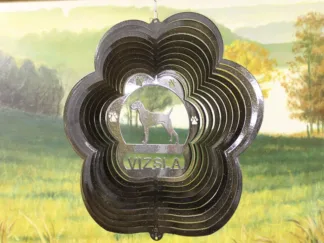 DSA 84851 12" Vizsla Dog Breed Wind Spinner-Black Starlight