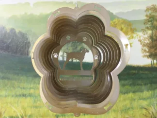 DSA 84955 12" Weimaraner Dog Breed Wind Spinner-Copper Starlight
