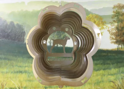 DSA 84955 12" Weimaraner Dog Breed Wind Spinner-Copper Starlight