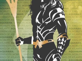 Justice League (Aquaman Words) MightyPrint™ Wall Art