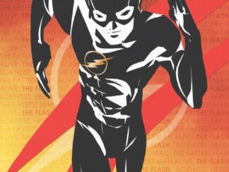 Justice League (The Flash Words) MightyPrint™ Wall Art