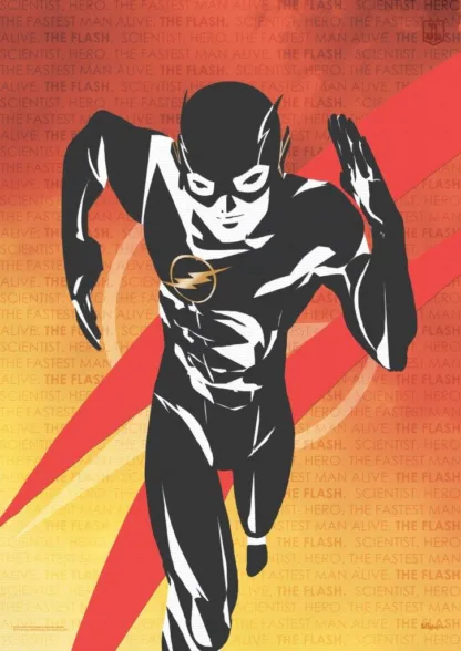 Justice League (The Flash Words) MightyPrint™ Wall Art