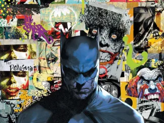 Batman Core (Collage of Enemies) MightyPrint™ Wall Art