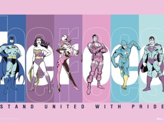 Justice League Pride (Stand United With Pride) Mightyprint™ Wall Art