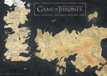 Game of Thrones (Westeros Map) MightyPrint™ Wall Art