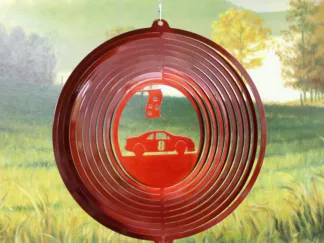 DSA 55811 12" Race Car #8 Wind Spinner-Red Starlight