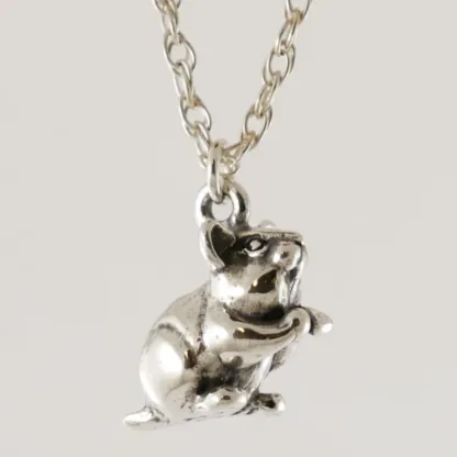Microsculptures 1528 Hamster Silver Charm - Image 3